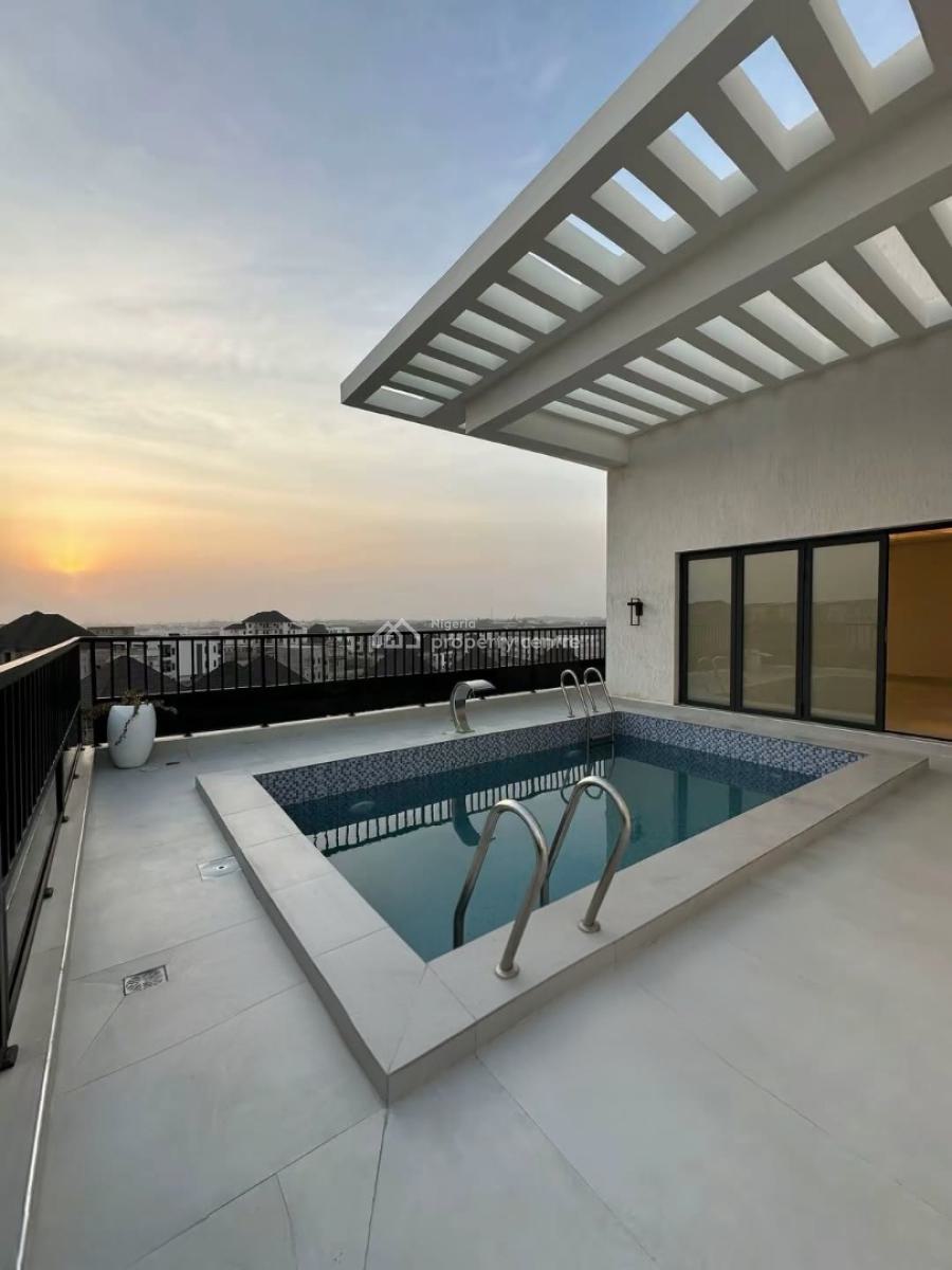 Luxurious 3 Bedroom Penthouse House with Bq and Pool, Wuye, Abuja, Flat / Apartment for Sale