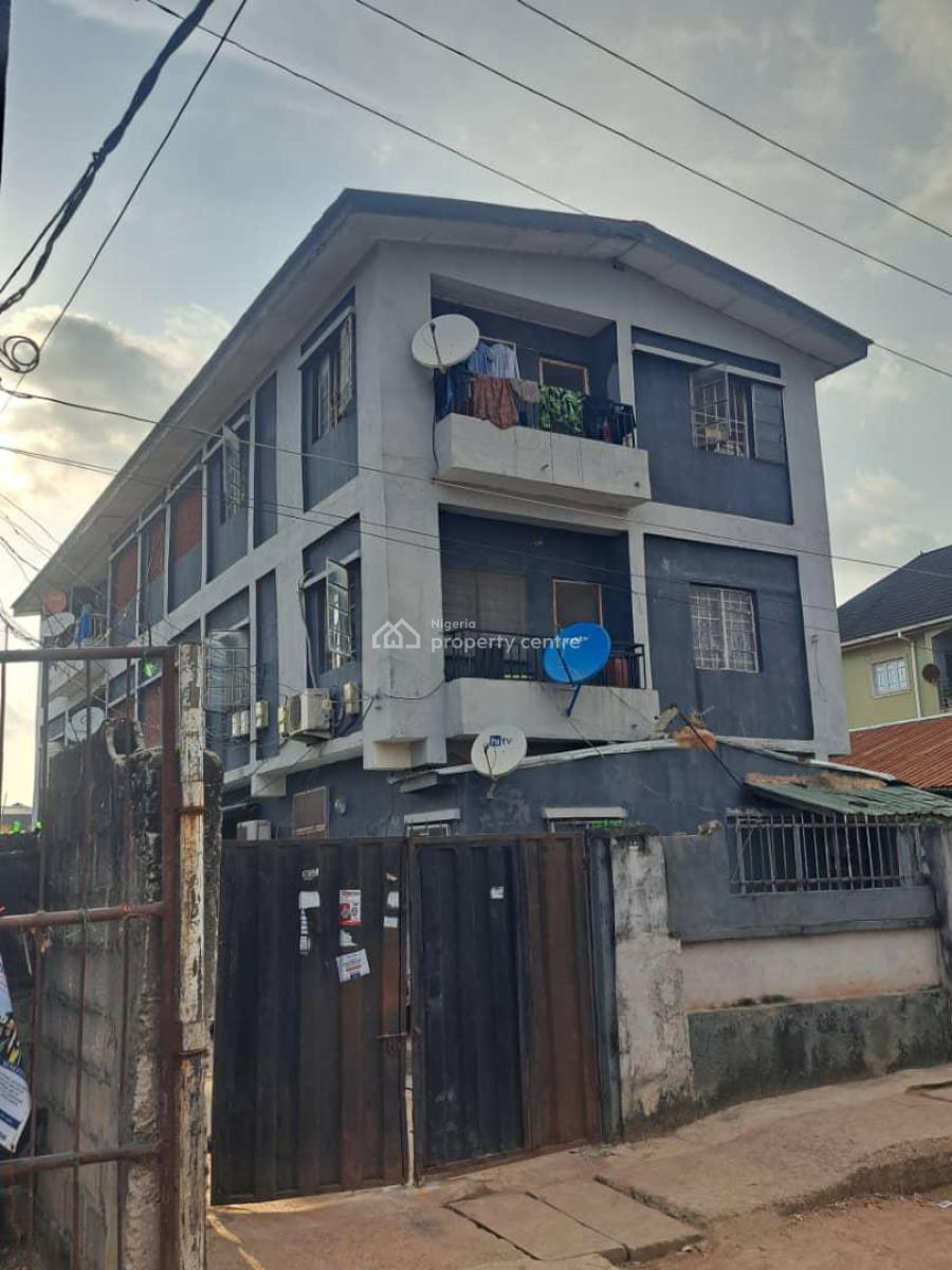 a Two Storey Building on a Tarred Street Comprising of 5 Units of 3bed, Off Pedro Road, Shomolu, Lagos, Block of Flats for Sale