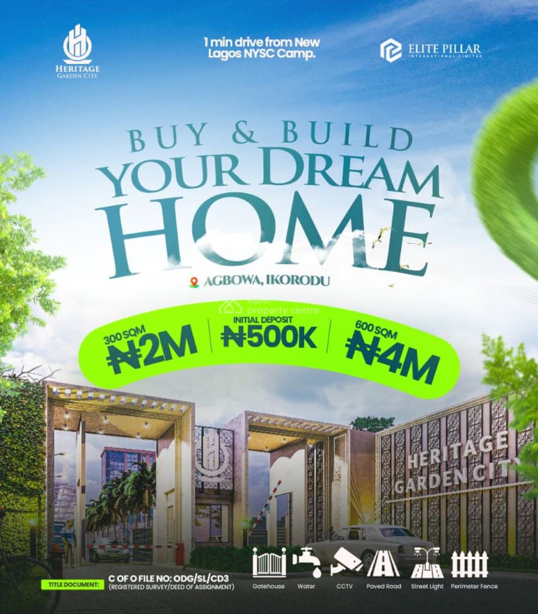 Land in Ikorodu That Will Multiply in Value, Start with 500k, Hgc, Directly Facing Ikorodu, Shagamu Road/ Near Caleb University, Agbowa, Ikorodu, Lagos, Residential Land for Sale