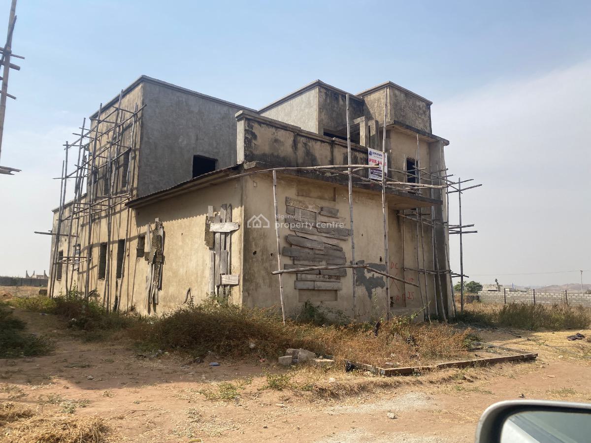 Newly Built 5 Bedrooms Semi Finished Duplex, After The Train Station, Idu Industrial, Abuja, Detached Duplex for Sale