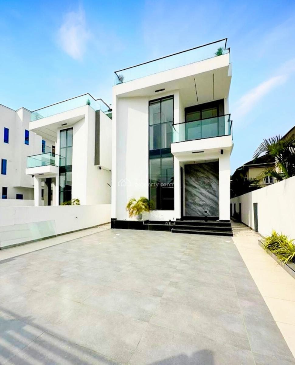 Exclusive 5 -bedroom Semi-detached Duplex with Bq, Pool & Gym, Chevron, Lekki, Lagos, Detached Duplex for Sale