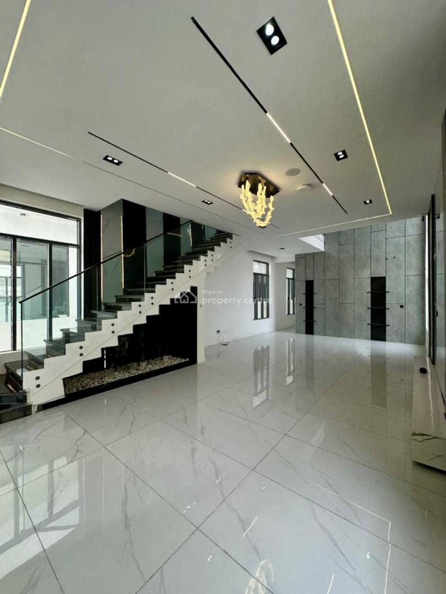 Exclusive 5 -bedroom Semi-detached Duplex with Bq, Pool & Gym, Chevron, Lekki, Lagos, Detached Duplex for Sale