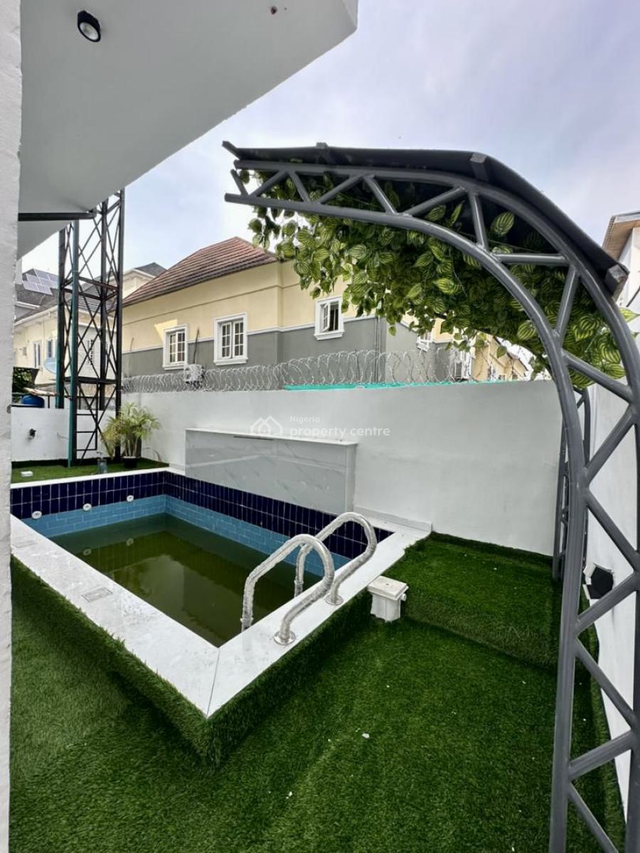Exclusive 5 -bedroom Semi-detached Duplex with Bq, Pool & Gym, Chevron, Lekki, Lagos, Detached Duplex for Sale