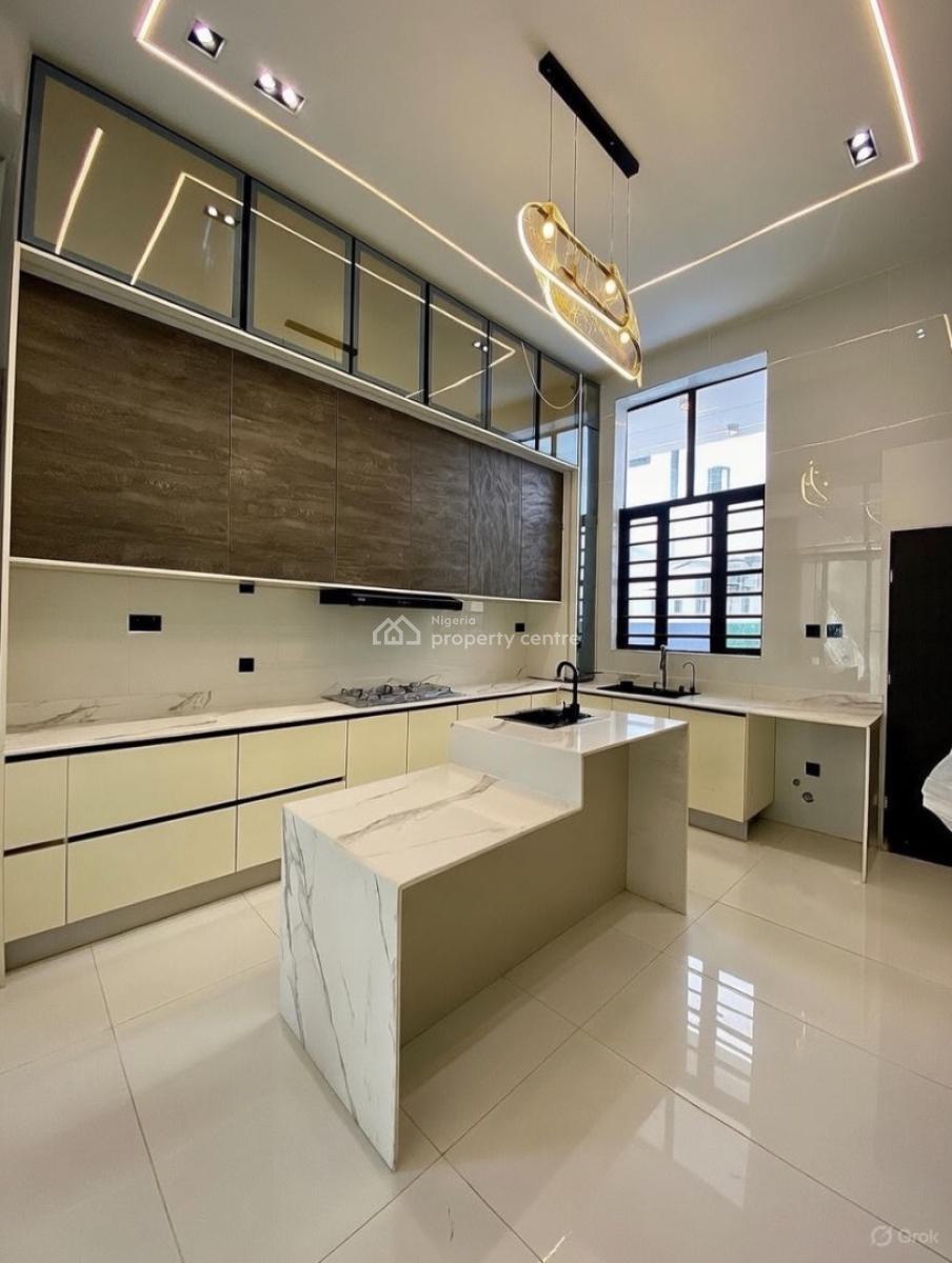 Contemporary 5 Bedroom Detached Duplex with Swimming Pool and Bq, Chevron, Lekki, Lagos, Detached Duplex for Sale