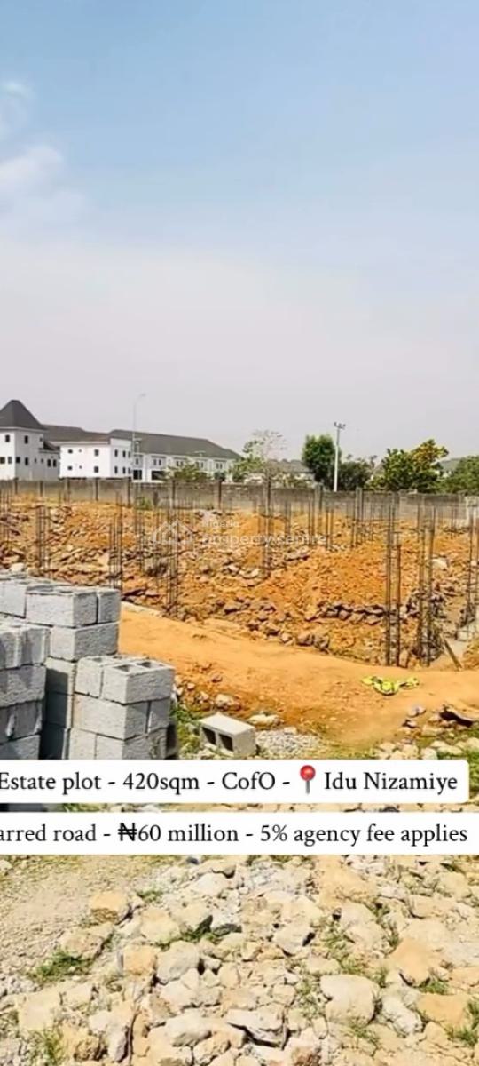 a Plot of Land Measuring 420sqms, Karmo-idu Abuja. ( Video  The Land Is Attached), Karmo, Abuja, Residential Land for Sale