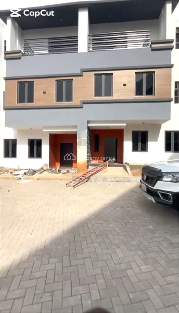 4bedrooms Terrace Duplex with Bq, Tarred Road, Wuye, Abuja, Terraced Duplex for Rent
