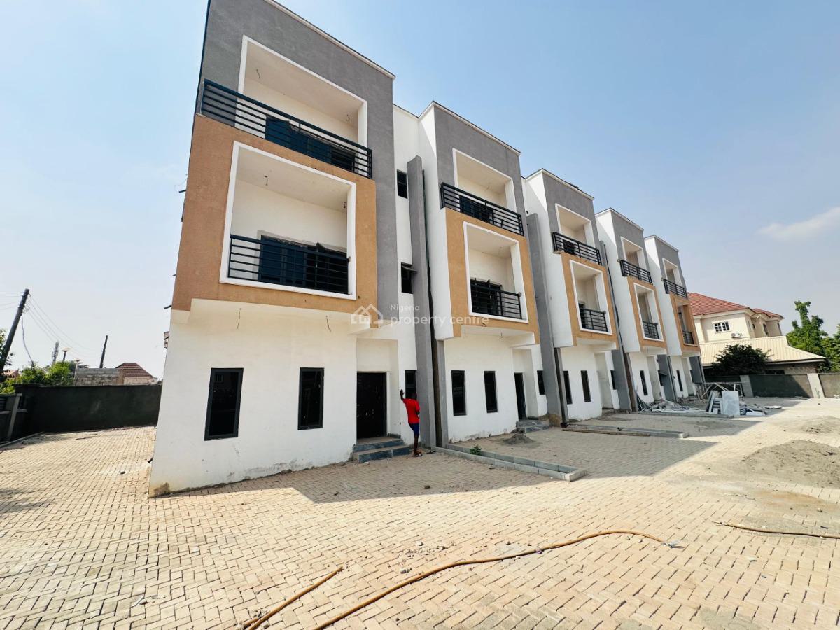 a Brand New Spacious 4-bedroom Terrace Duplex + 1bq, Lifecamp District Abuja ( Video Is Attached), Life Camp, Abuja, Terraced Duplex for Sale