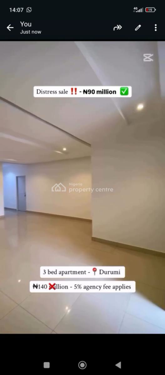 3bedroom Apartment at Durumi Area1, Durumi Area1, Durumi, Abuja, Block of Flats for Sale