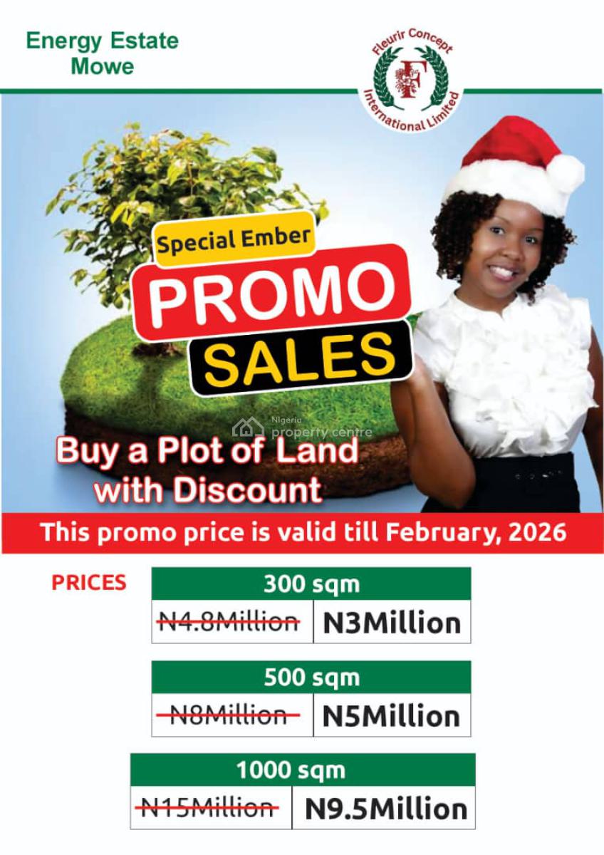 500sqm Plot of Land for Promo, Energy Estate, Conoil Cooperative, Mowe Ofada, Ogun, Land for Sale