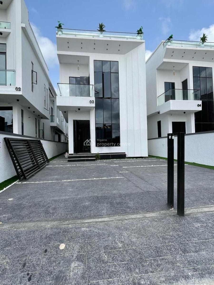 Newly Built 5 Bedroom Flat with a Bq, Chevron, Lekki, Lagos, Detached Duplex for Rent