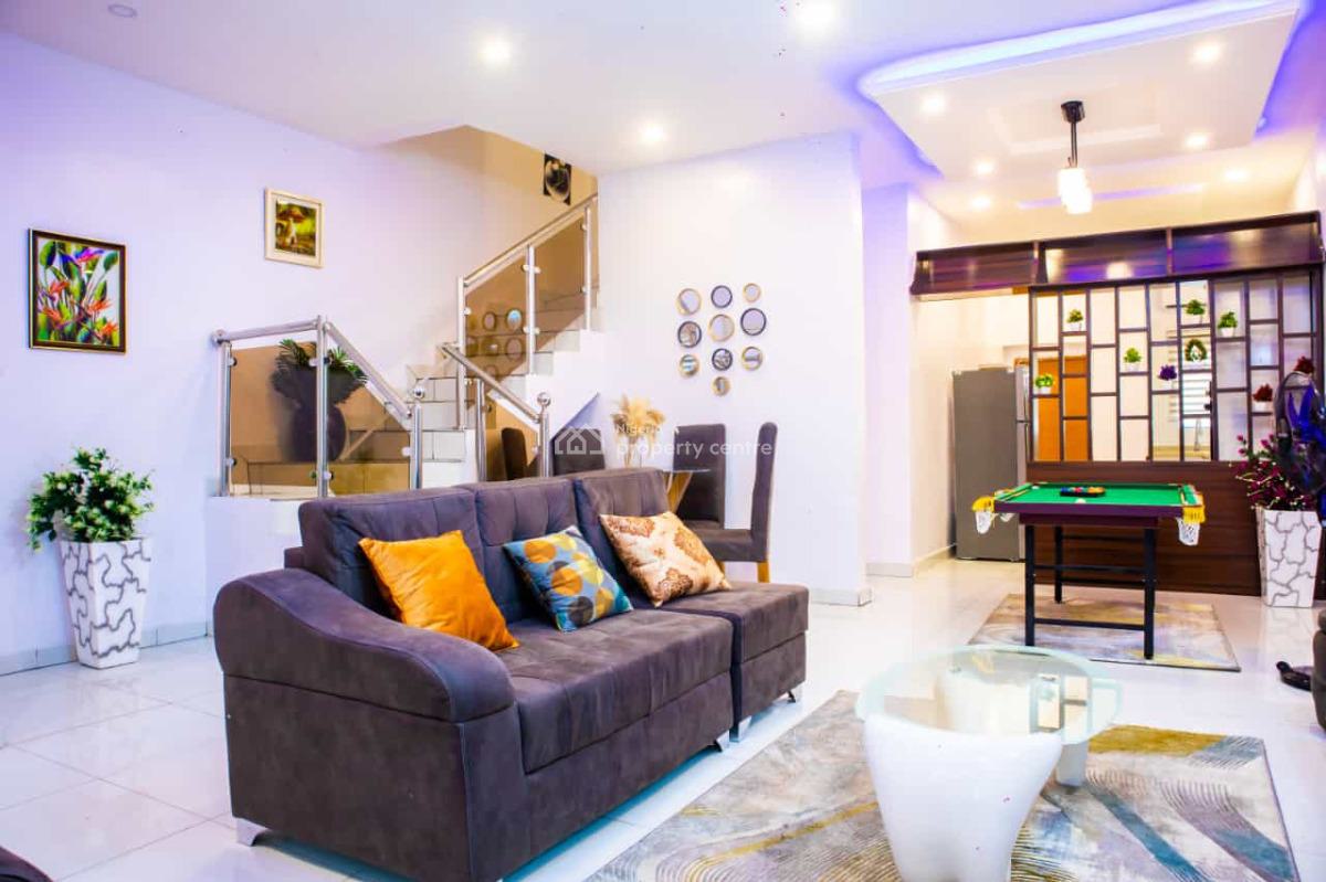 Fully Furnished & Serviced Luxury 2bedrooms Terrace Duplex with Bq, Metro Homes Estate, After Abraham Adesanya Traffic Light, Ajah, Lagos, Terraced Duplex for Rent