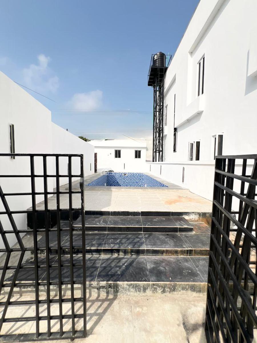 Luxurious 4 Bedroom Terrace Duplex with Bq and Pool in a Secure Estate, Ajah, Lekki, Lagos, Terraced Duplex for Sale