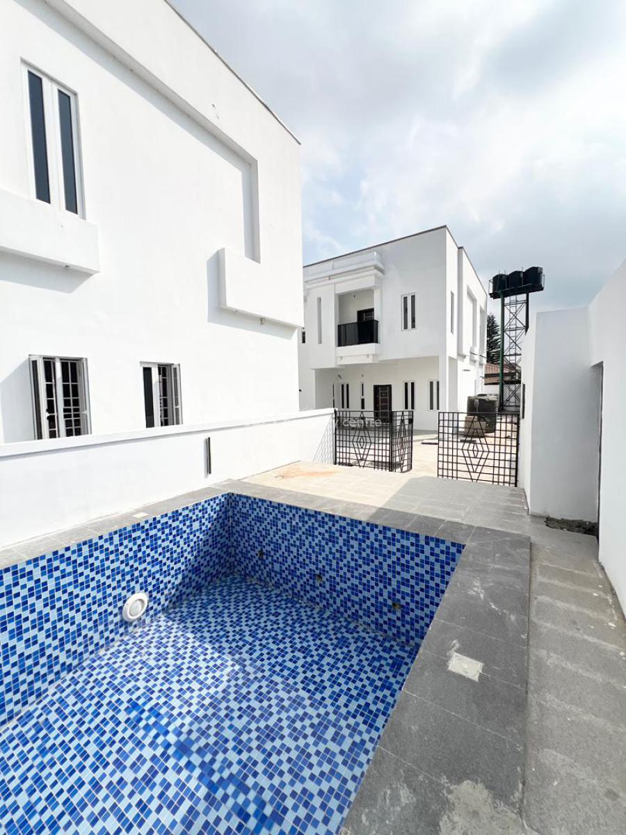Luxurious 4 Bedroom Terrace Duplex with Bq and Pool in a Secure Estate, Ajah, Lekki, Lagos, Terraced Duplex for Sale
