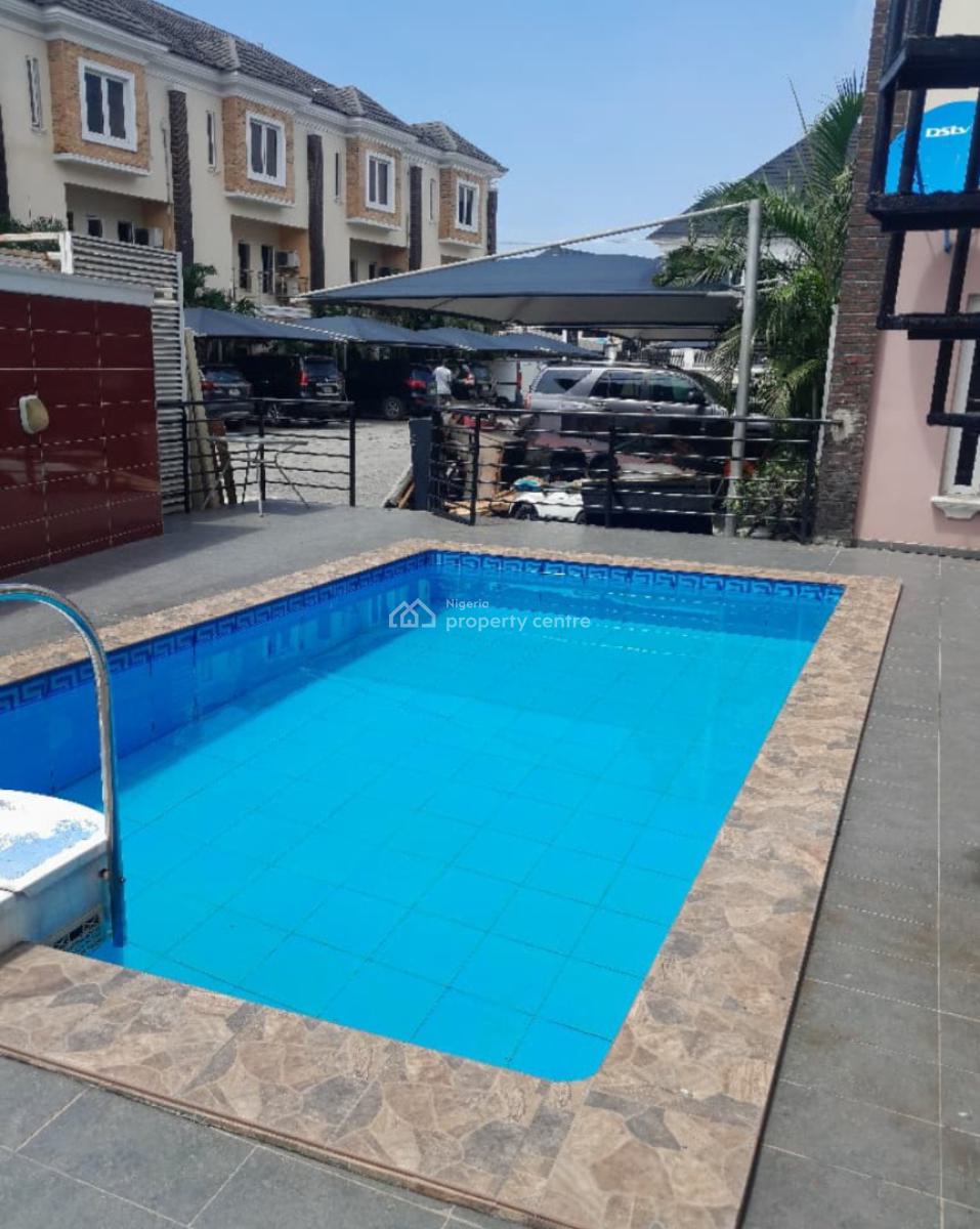 4 Bedroom Terrace with Bq Located in One of The Most Desirable Neighbo, Location:abiola Court 3, Osapa London, Osapa, Lekki, Lagos, Terraced Duplex for Sale