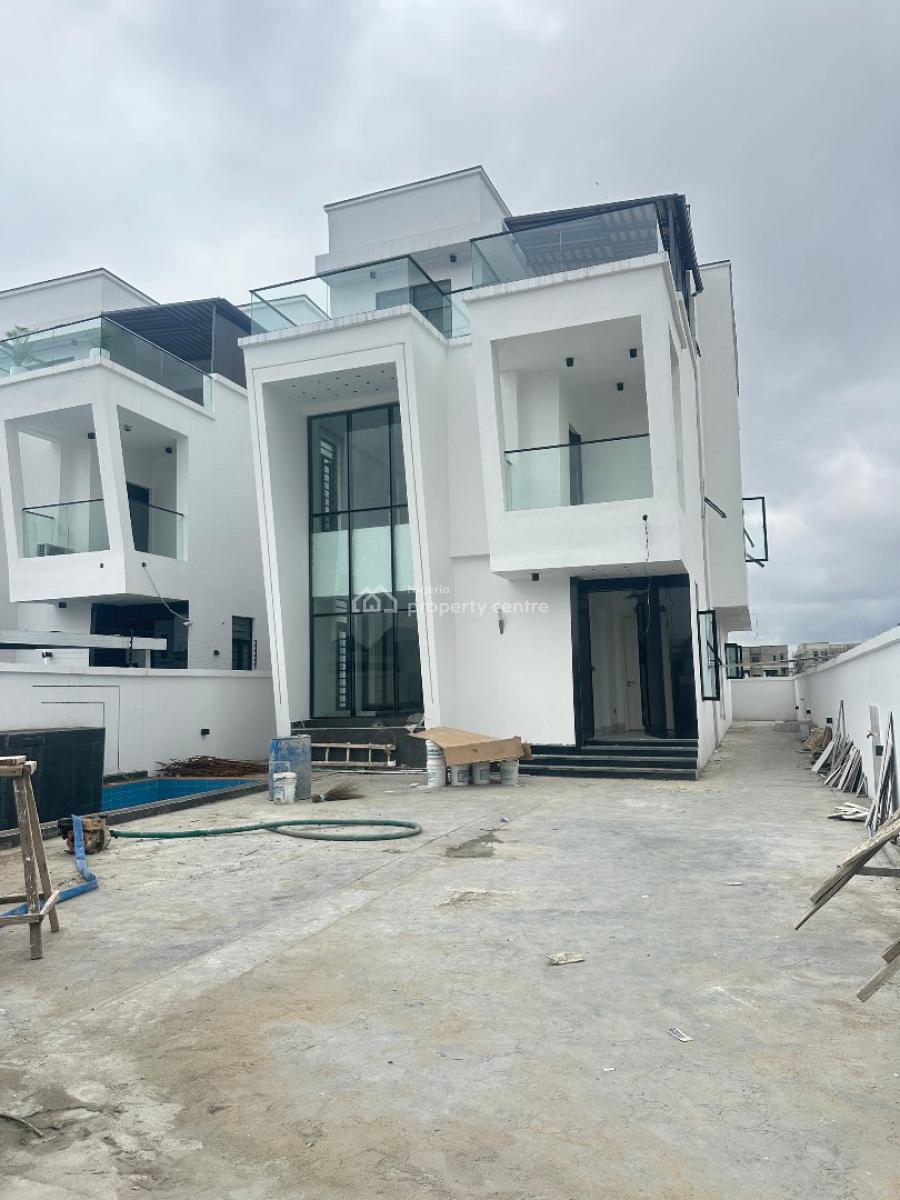 Spacious 5 Bedroom Detached with Bq, Rooftop Terrace and Swimming Pool, Lekki Phase 1, Lekki, Lagos, Detached Duplex for Sale