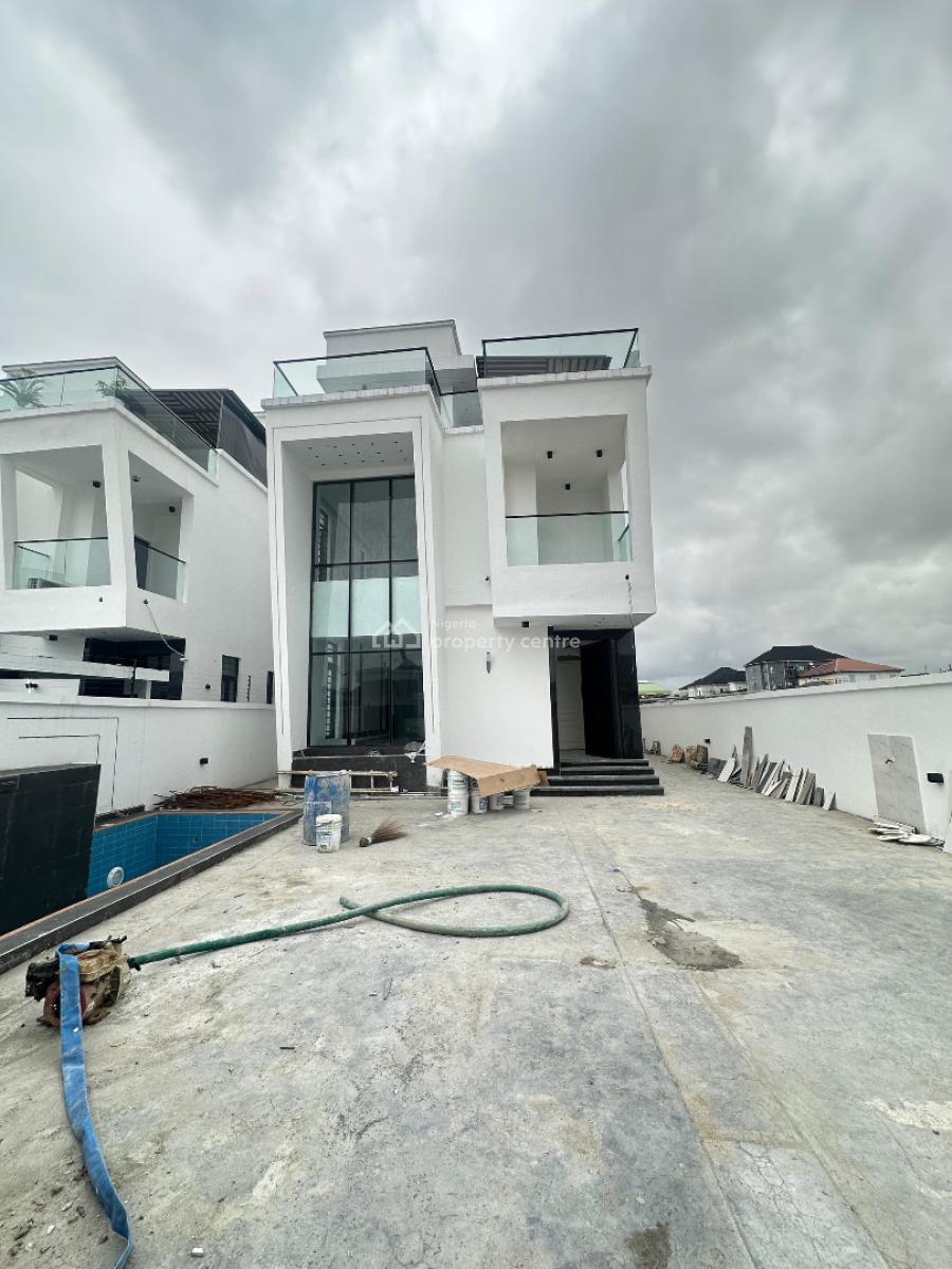 Spacious 5 Bedroom Detached with Bq, Rooftop Terrace and Swimming Pool, Lekki Phase 1, Lekki, Lagos, Detached Duplex for Sale