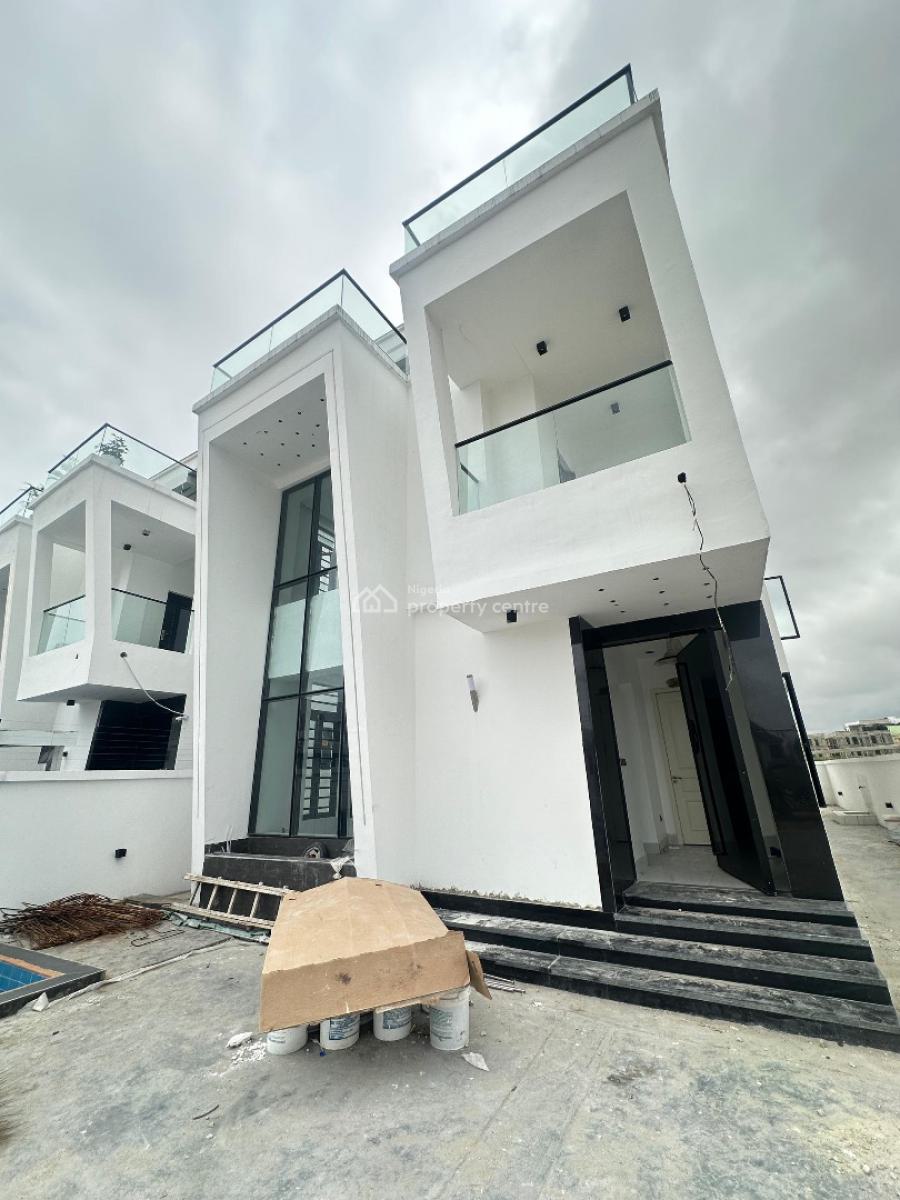 Spacious 5 Bedroom Detached with Bq, Rooftop Terrace and Swimming Pool, Lekki Phase 1, Lekki, Lagos, Detached Duplex for Sale