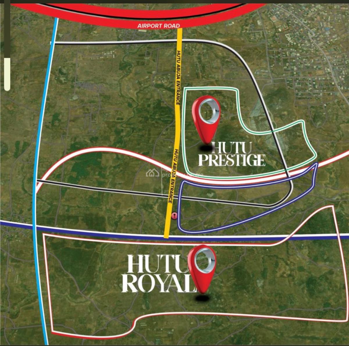 400sqm Estate Pllot to Build Detached Duplex, By Aco Estate Airport Road, Aiben Hutu Royal, Sabon Lugbe, Lugbe District, Abuja, Mixed-use Land for Sale