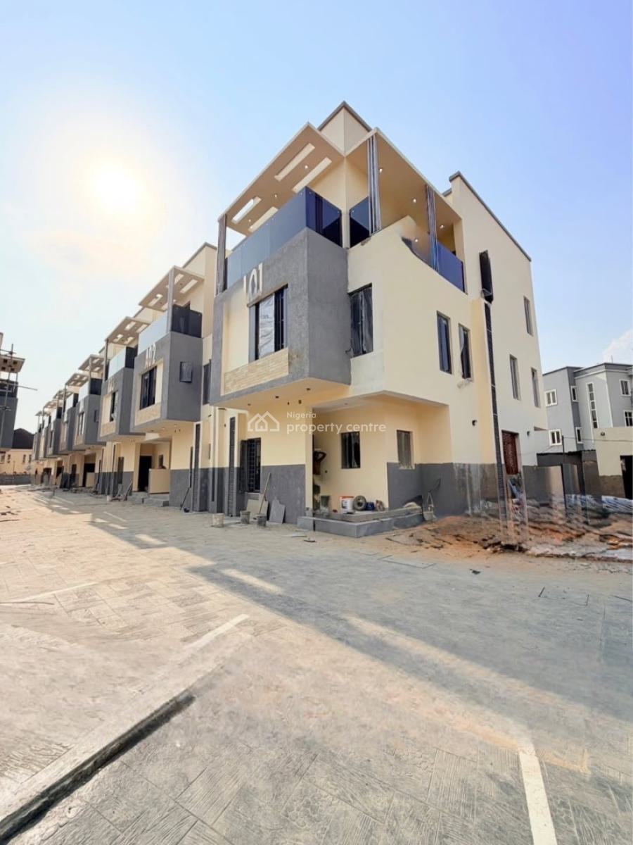 Architectural Masterpiece 5 Bedroom Terrace Duplex with a Bq & Pool, Ikeja, Lagos, Terraced Duplex for Sale