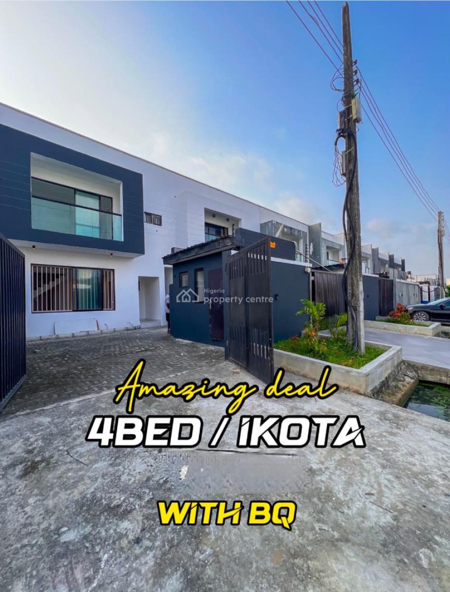 4 Bedroom Terrace Duplex with Bq, Ikota, Lekki, Lagos, Terraced Duplex for Sale