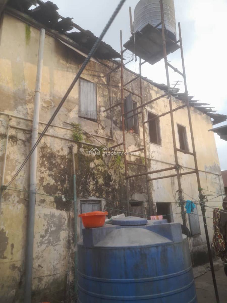 Collapsible Structure Suitable for Redevelopment, Ebute Metta West, Yaba, Lagos, Detached Duplex for Sale