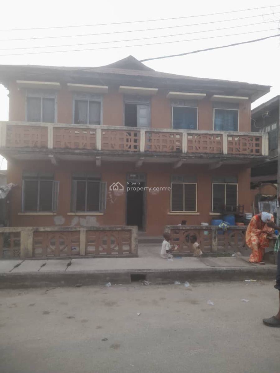 Collapsible Structure Suitable for Redevelopment, Ebute Metta West, Yaba, Lagos, Detached Duplex for Sale