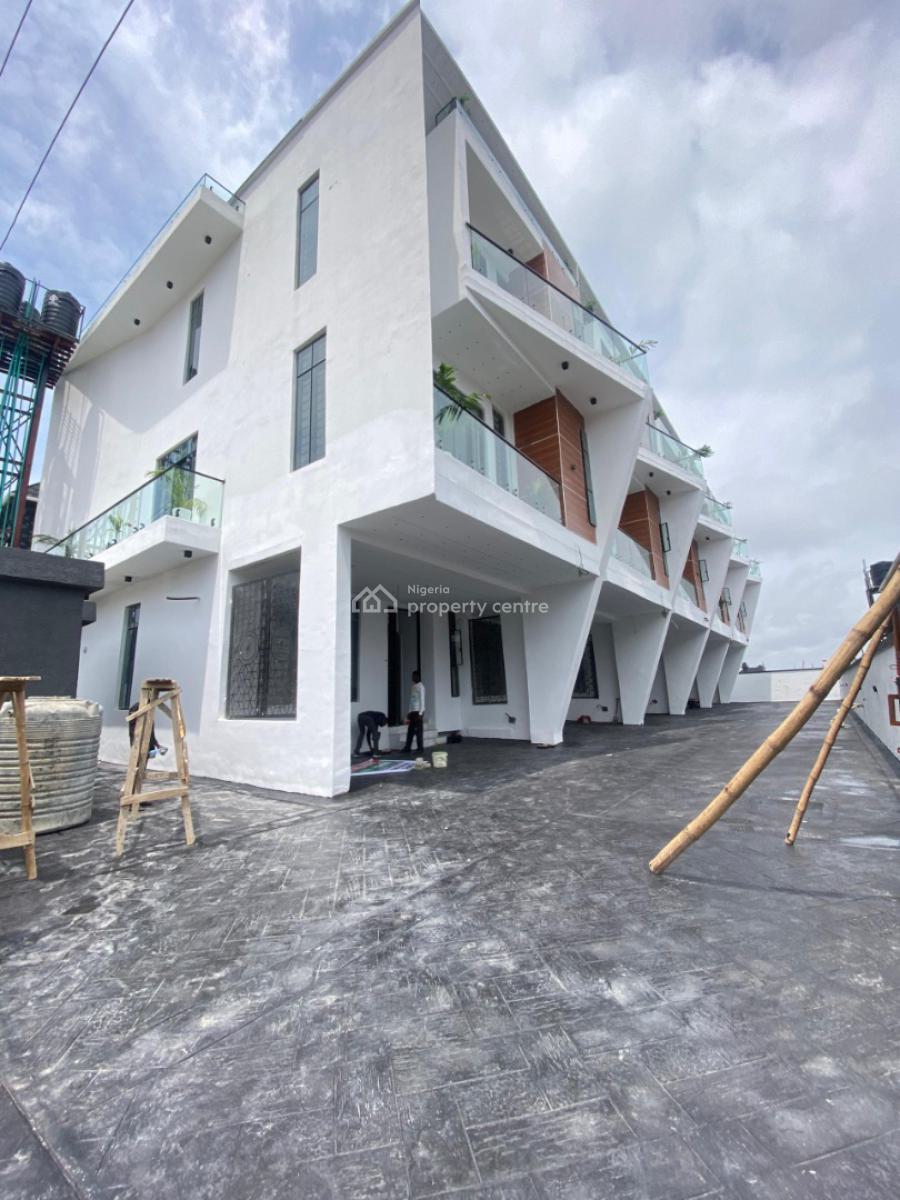4 Bedroom Terrace Duplex in a Secured Estate with Bq and Swimming Pool, Ikate, Lekki, Lagos, Terraced Duplex for Rent