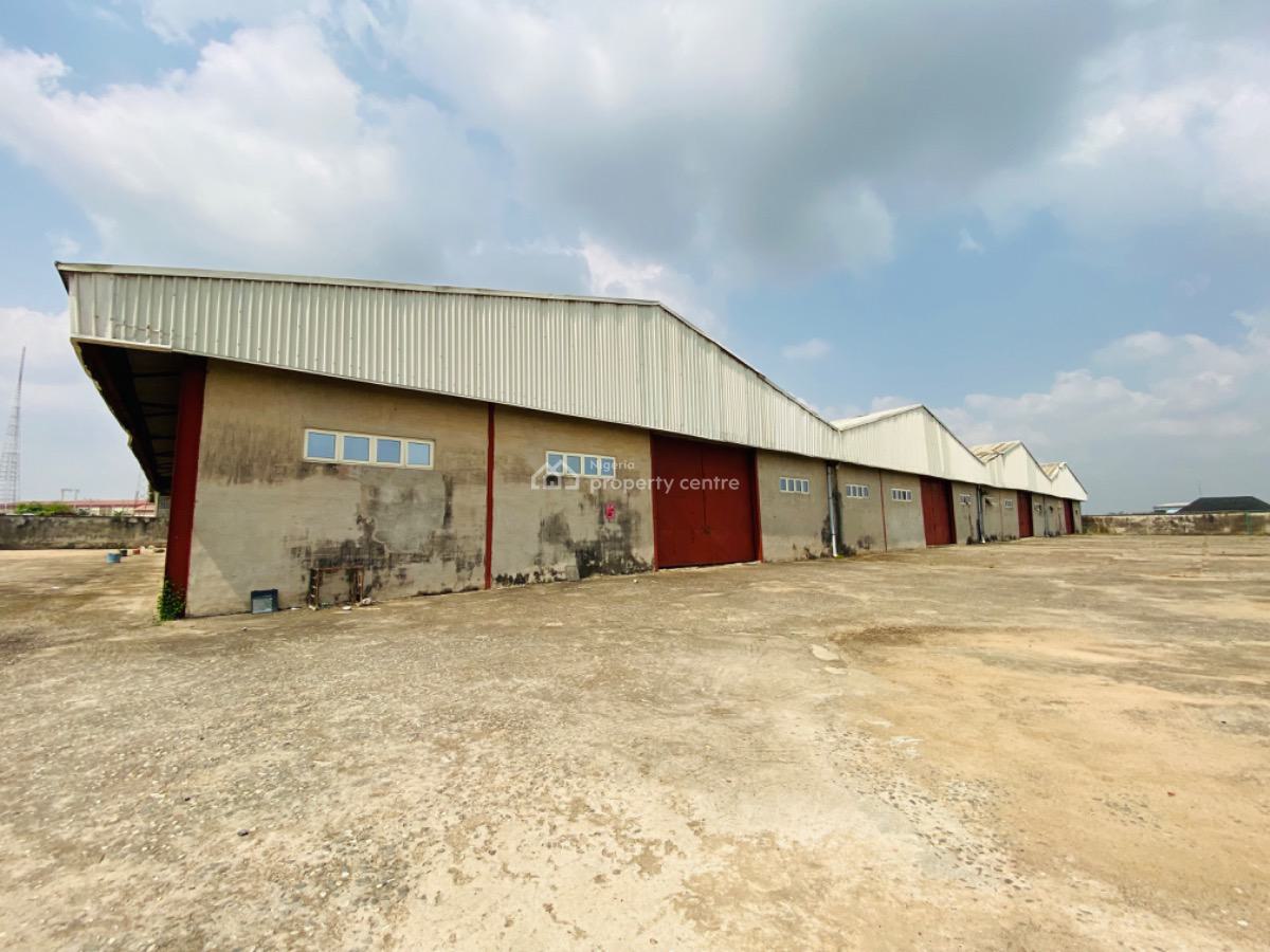 4 Units of Warehouse Space on One Hectare Mass of Land, Two Minutes From Berger, Opic, Isheri North, Lagos, Warehouse for Rent