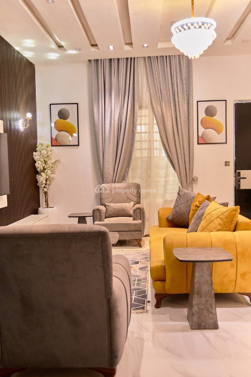 Luxury 4bed with a Lounge, Balcony & Bathtub, 7a Milan Way, Off Ebulefour Lane, Lekki Palm City Estate Ajah. Off Add, Ado, Ajah, Lagos, Flat / Apartment Short Let