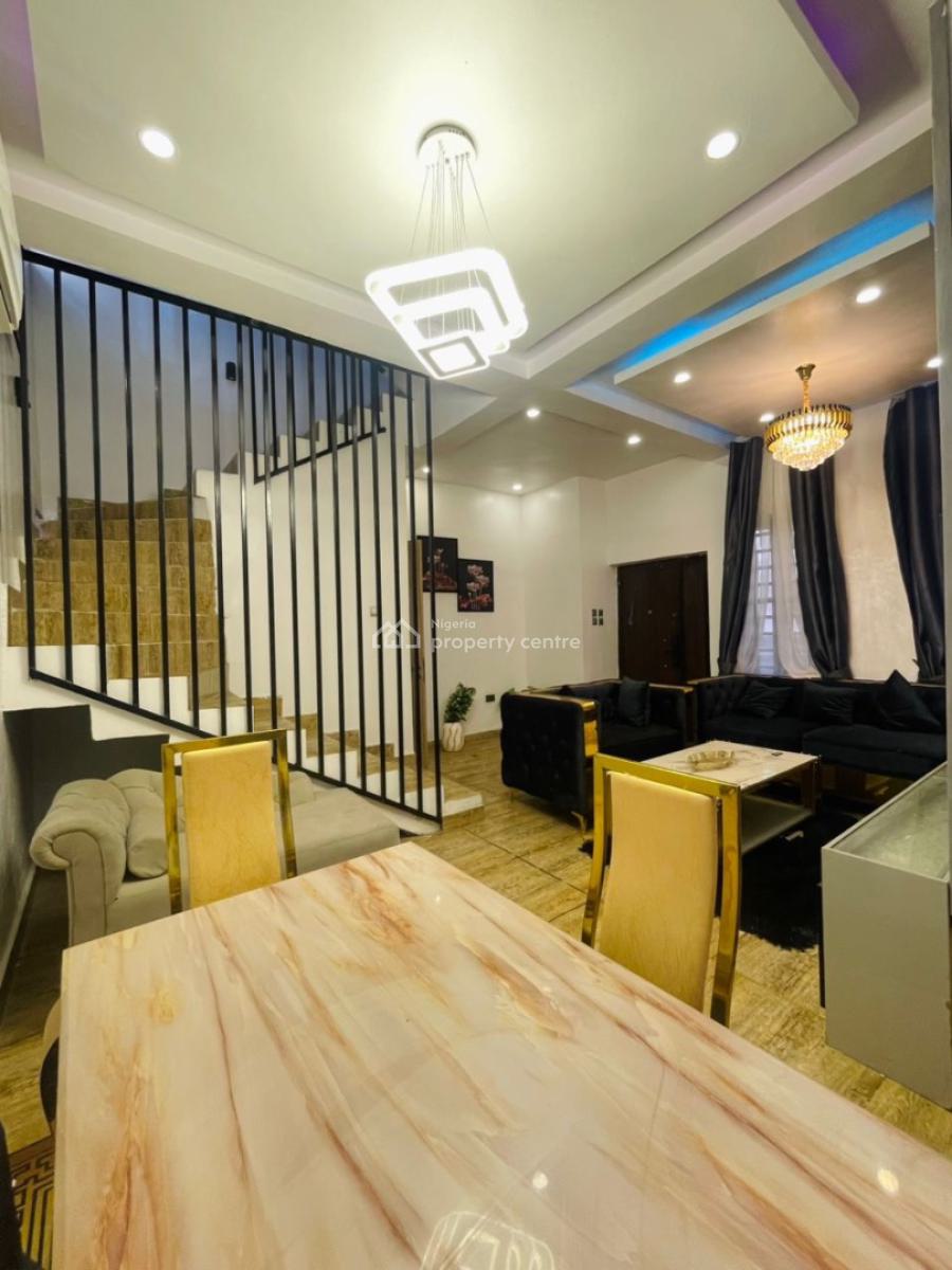 3 Bedroom Furnished Duplex with Solar, Idado, Idado, Lekki, Lagos, Detached Duplex for Rent