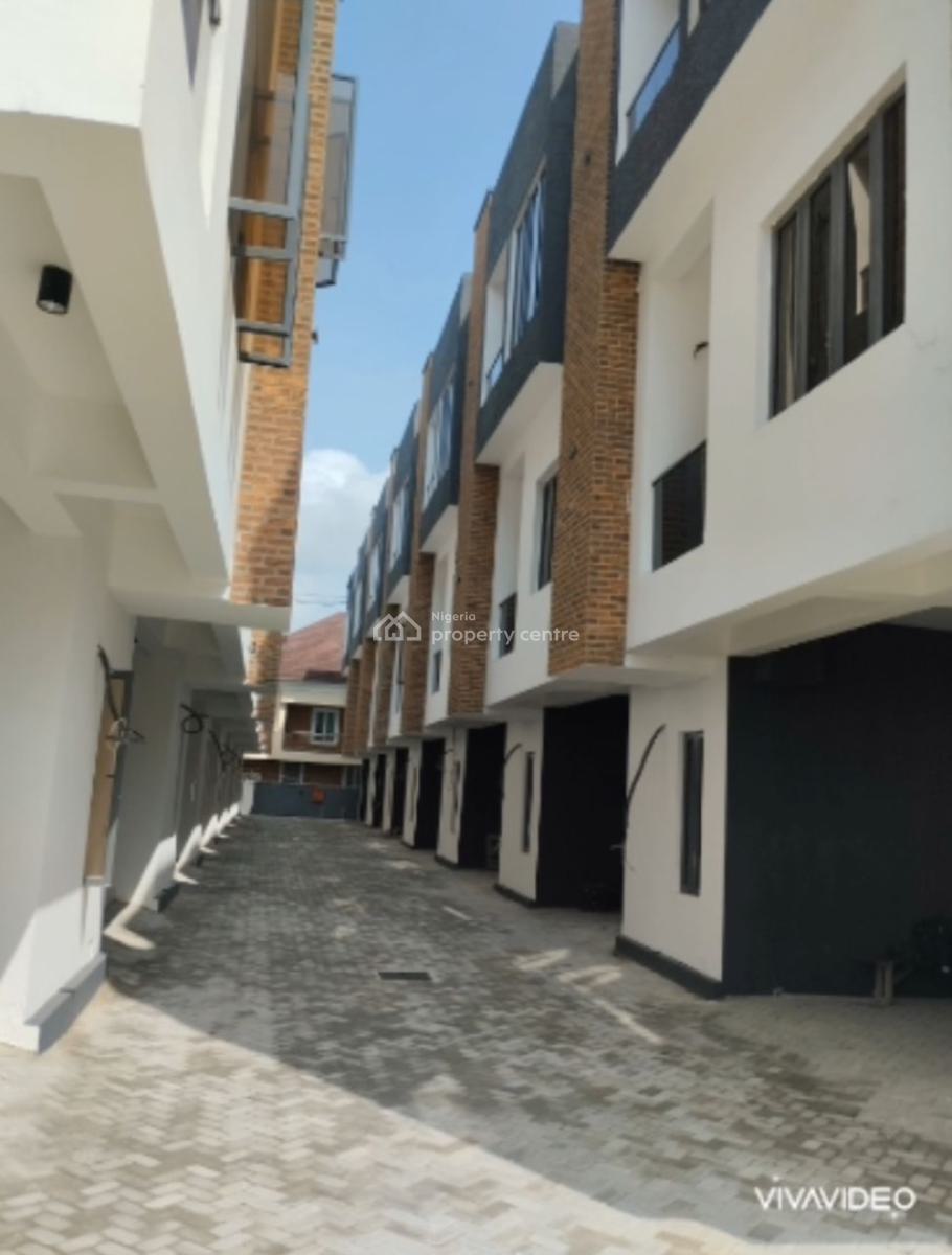 Brand New 14 Units of 4 Bedroom Terraced Duplexes + Bqs, Spg Road, Ologolo, Lekki, Lagos, Terraced Duplex for Sale