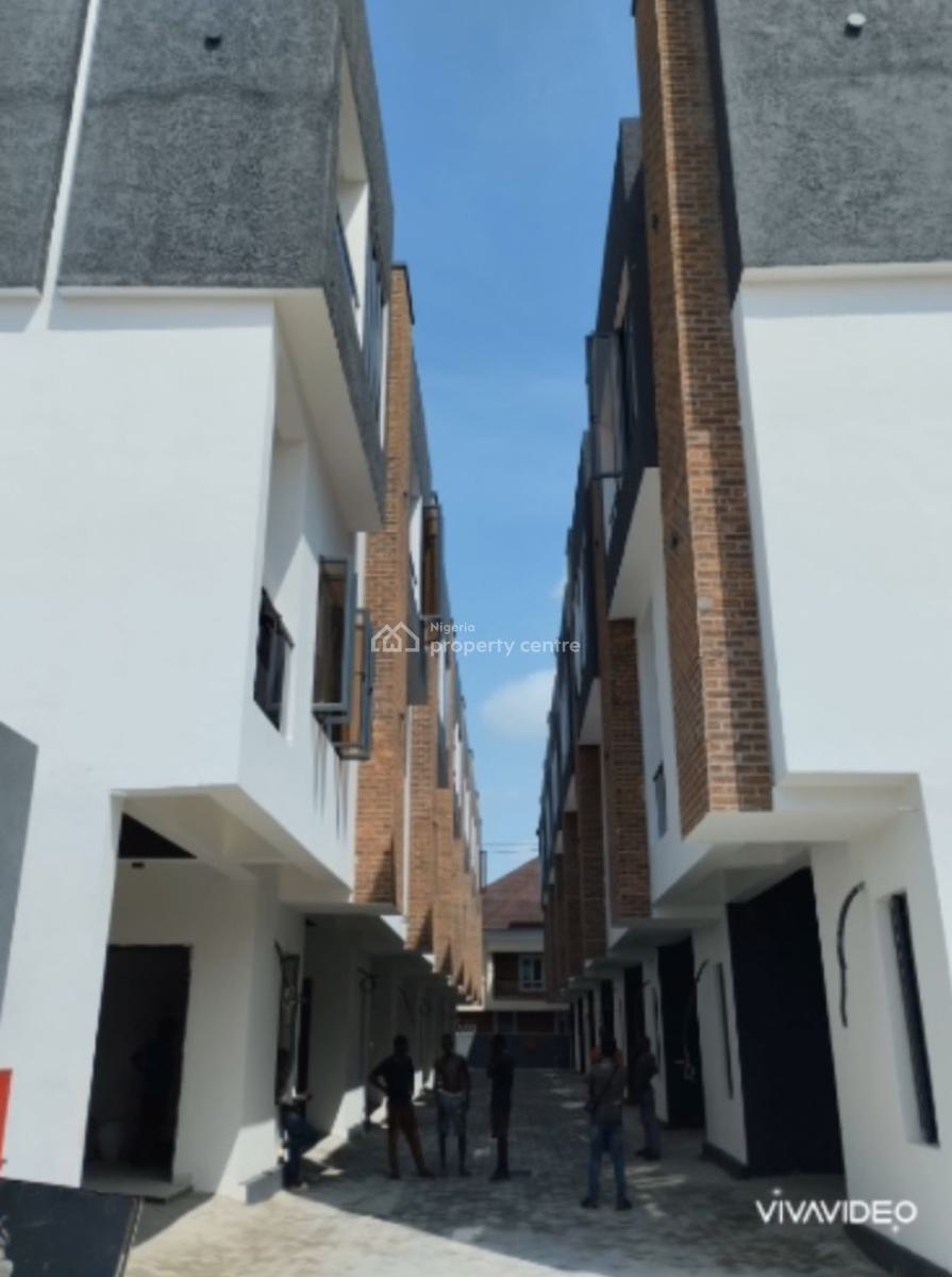 Brand New 14 Units of 4 Bedroom Terraced Duplexes + Bqs, Spg Road, Ologolo, Lekki, Lagos, Terraced Duplex for Sale