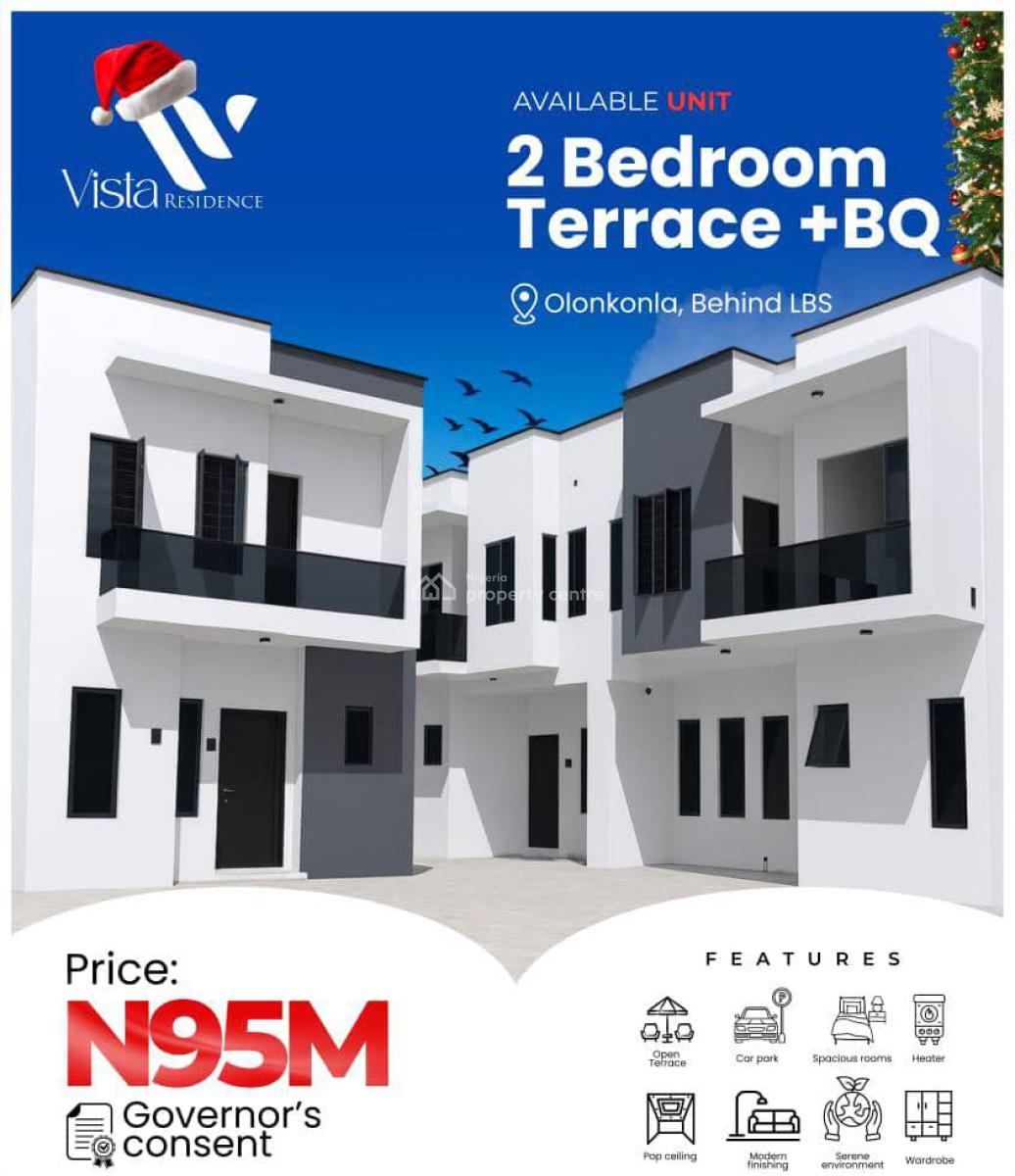 Specious Luxurious 2 Bedroom Terrace Duplex with Bq at Lbs, World Class Premium Luxury Estate Facilities and Infrastructure, Sangotedo, Ajah, Lagos, Terraced Duplex for Sale