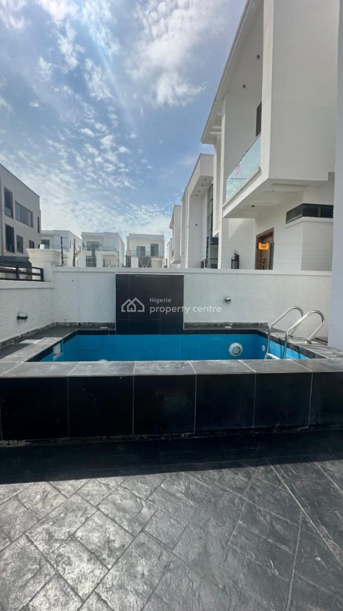 4 Bedroom Smart Detached Duplex with Swimming Pool & Boys Quarters, Chevron, Lekki, Lagos, Detached Duplex for Sale