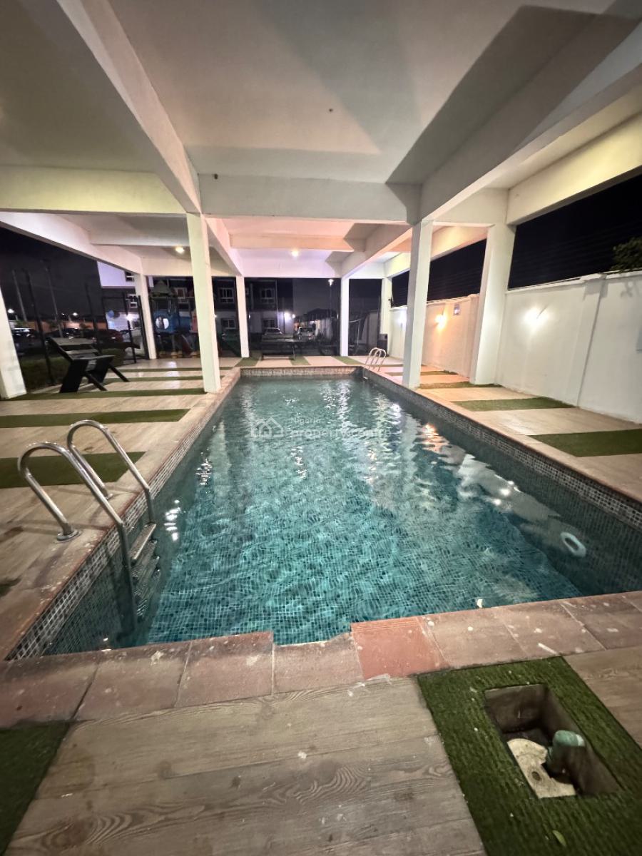 Luxuriously Serviced & Furnished One Bedroom W/ Swimming Pool and Gym, Osapa London, Osapa, Lekki, Lagos, Mini Flat (room and Parlour) for Rent