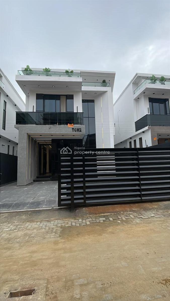 Gorgeous 5 Bedroom Duplex with a Gym, Bq M,and a Pool, Chevron, Lekki, Lagos, House for Sale