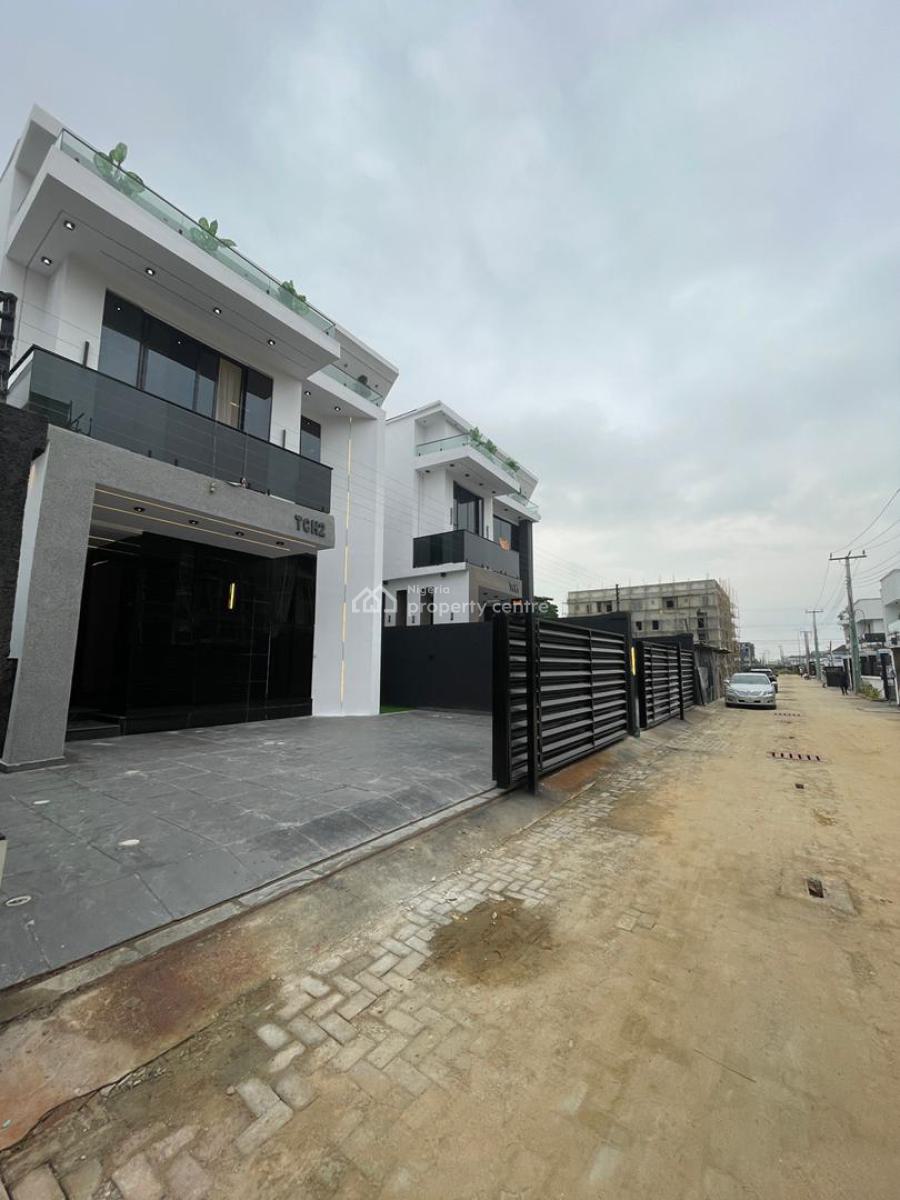 Gorgeous 5 Bedroom Duplex with a Gym, Bq M,and a Pool, Chevron, Lekki, Lagos, House for Sale