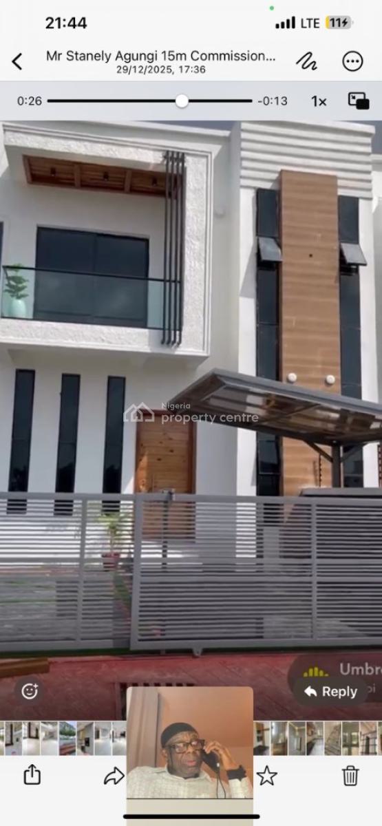 Brand New 4 Bedroom Semi Detached Duplex, Villa Estate, Ikota, Lekki, Lagos, Semi-detached Duplex for Sale