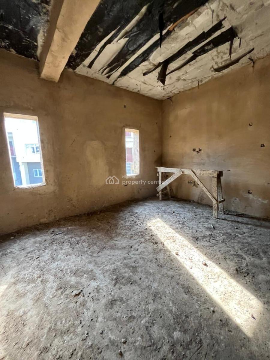 Semi Finished 4 Bedroom Terrace Duplex with a Bq, Guzape District, Abuja, Terraced Duplex for Sale