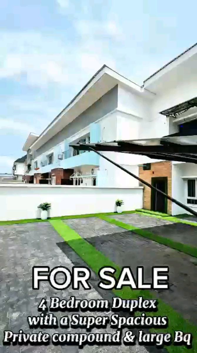 a 4bedroom Terrace Duplex with a Spacious/self Compound,, Ikota Gra, Lekki, Lagos, Detached Duplex for Sale
