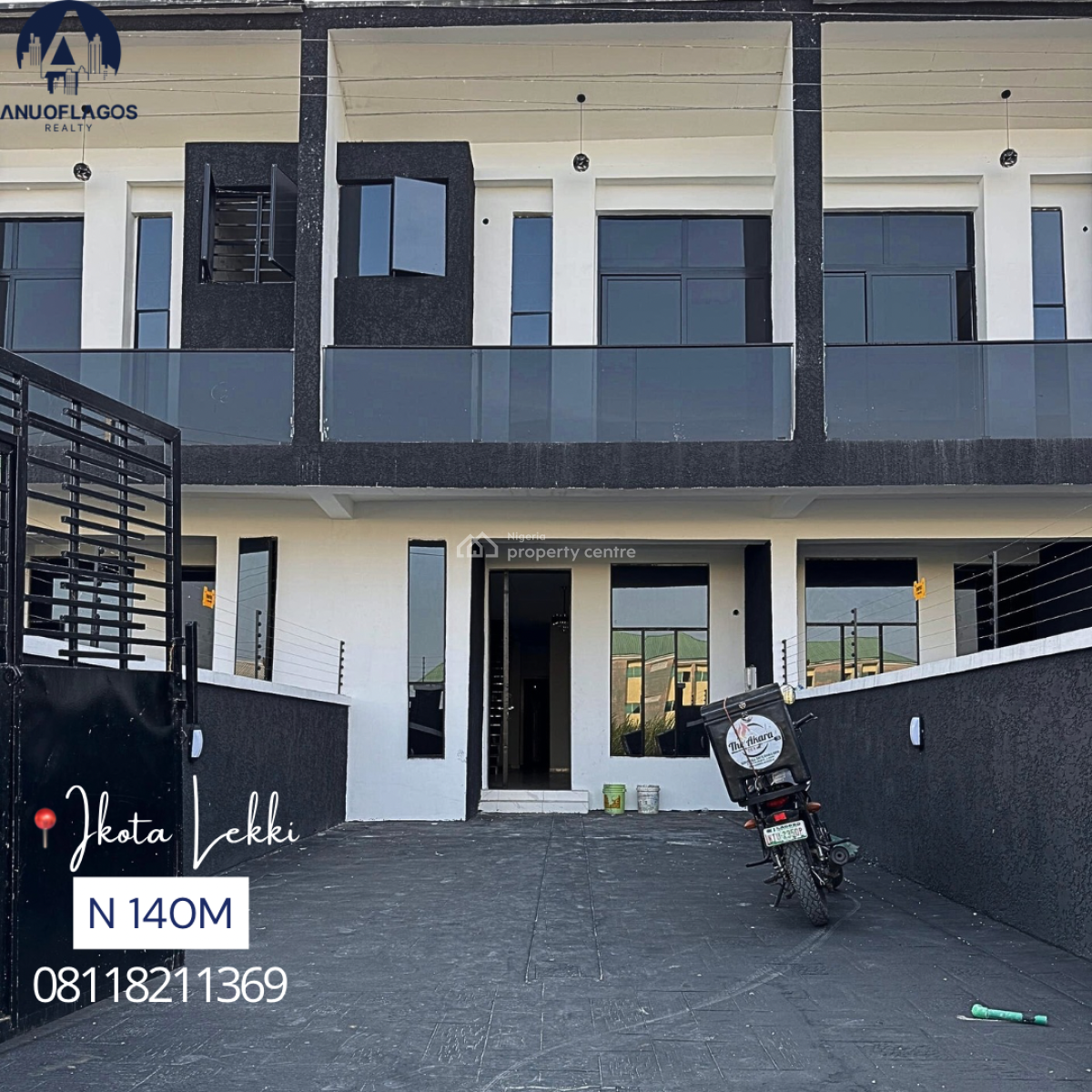 Classy 4  Bedroom Terrace   Duplex with a Private Compound, Ikota, Lekki, Lagos, House for Sale