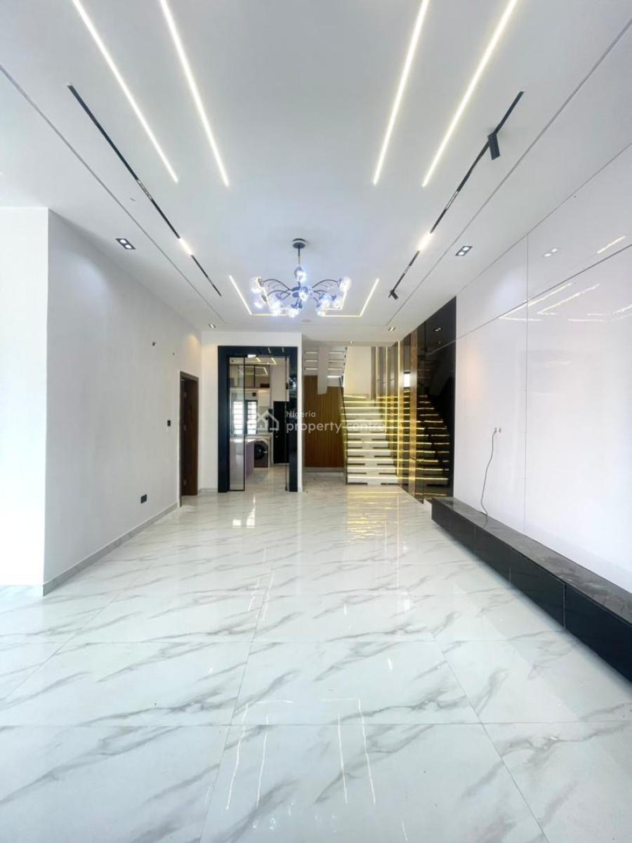 4bed Semi Detached Duplex with Staircase Led Light, Tv Consoles, Ajah, Lagos, Semi-detached Duplex for Sale