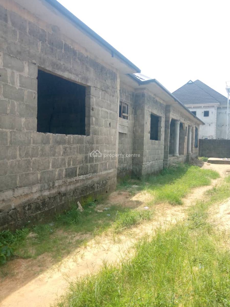 Carcass 4 Bedroom Bungalow with Extra 2 Bedroom Flat, Diplomat Road,rumuekini,off East-west Road, Port Harcourt, Rivers, Detached Bungalow for Sale
