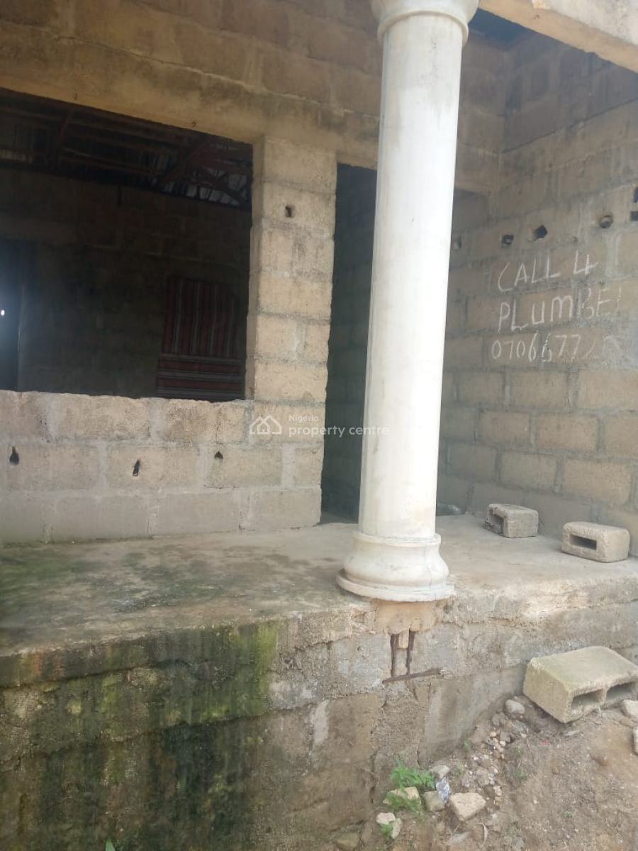 Carcass 4 Bedroom Bungalow with Extra 2 Bedroom Flat, Diplomat Road,rumuekini,off East-west Road, Port Harcourt, Rivers, Detached Bungalow for Sale