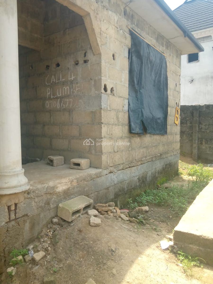 Carcass 4 Bedroom Bungalow with Extra 2 Bedroom Flat, Diplomat Road,rumuekini,off East-west Road, Port Harcourt, Rivers, Detached Bungalow for Sale