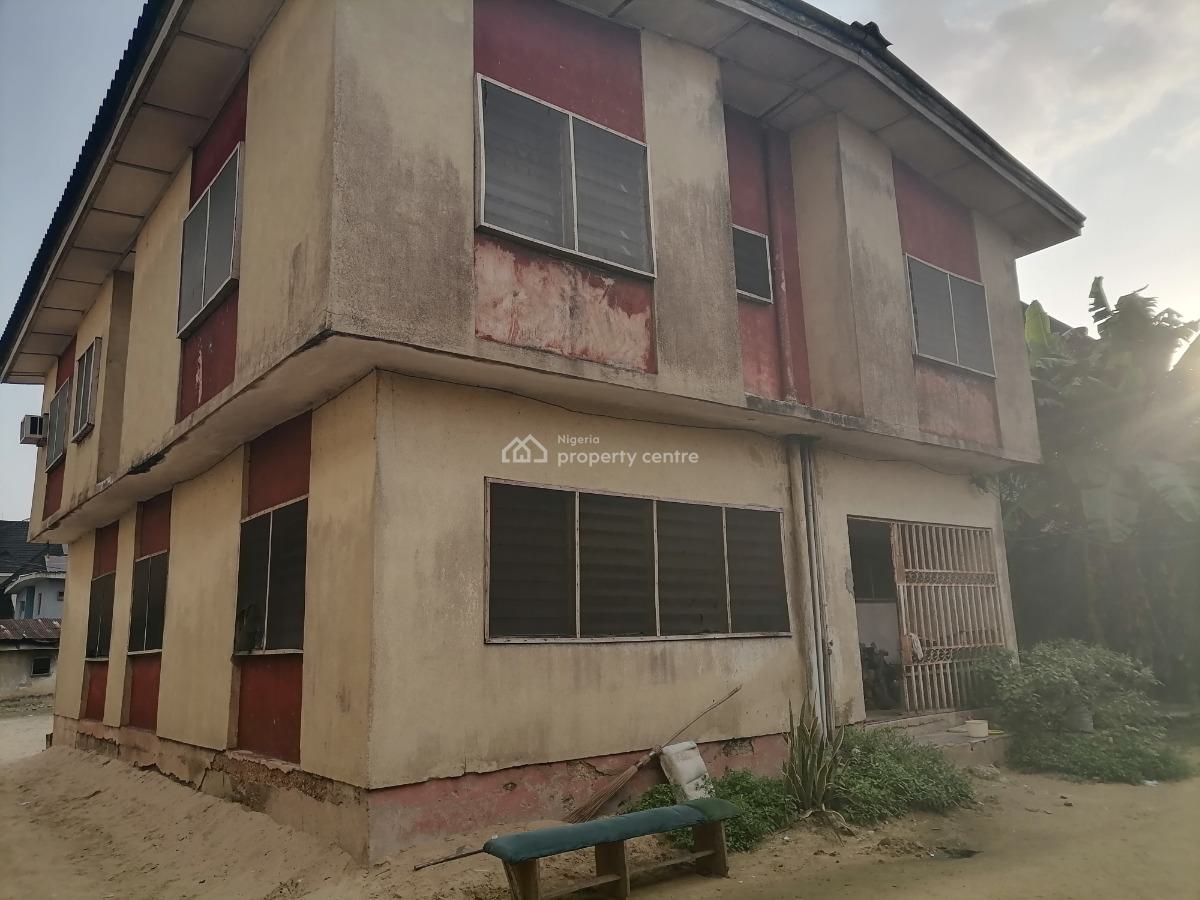 Land with Duplex & B.q, 68th Street, Bendel Estate(d.d.p.a) Off Westend Road, Off Airport, Warri, Delta, Mixed-use Land for Sale