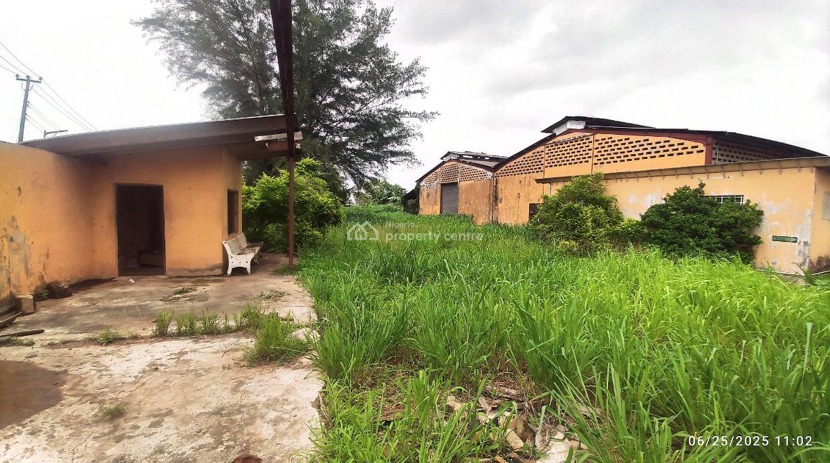 2 Bays Warehouse Wit Adm Office on 4.96 Acres of Land Wit Gov Consent, Ishaka Road, Off Abeokuta Express Road , Just After Sango Bridge, Sango Ota, Ogun, Mixed-use Land for Sale