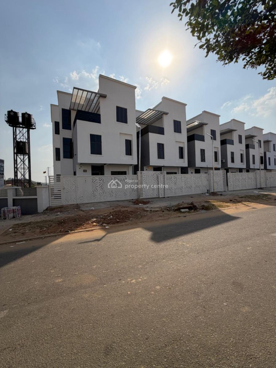 Brand New Gated 4 Bedroom Terrace Duplex with 2 Living Room, Guzape District, Abuja, Terraced Duplex for Sale