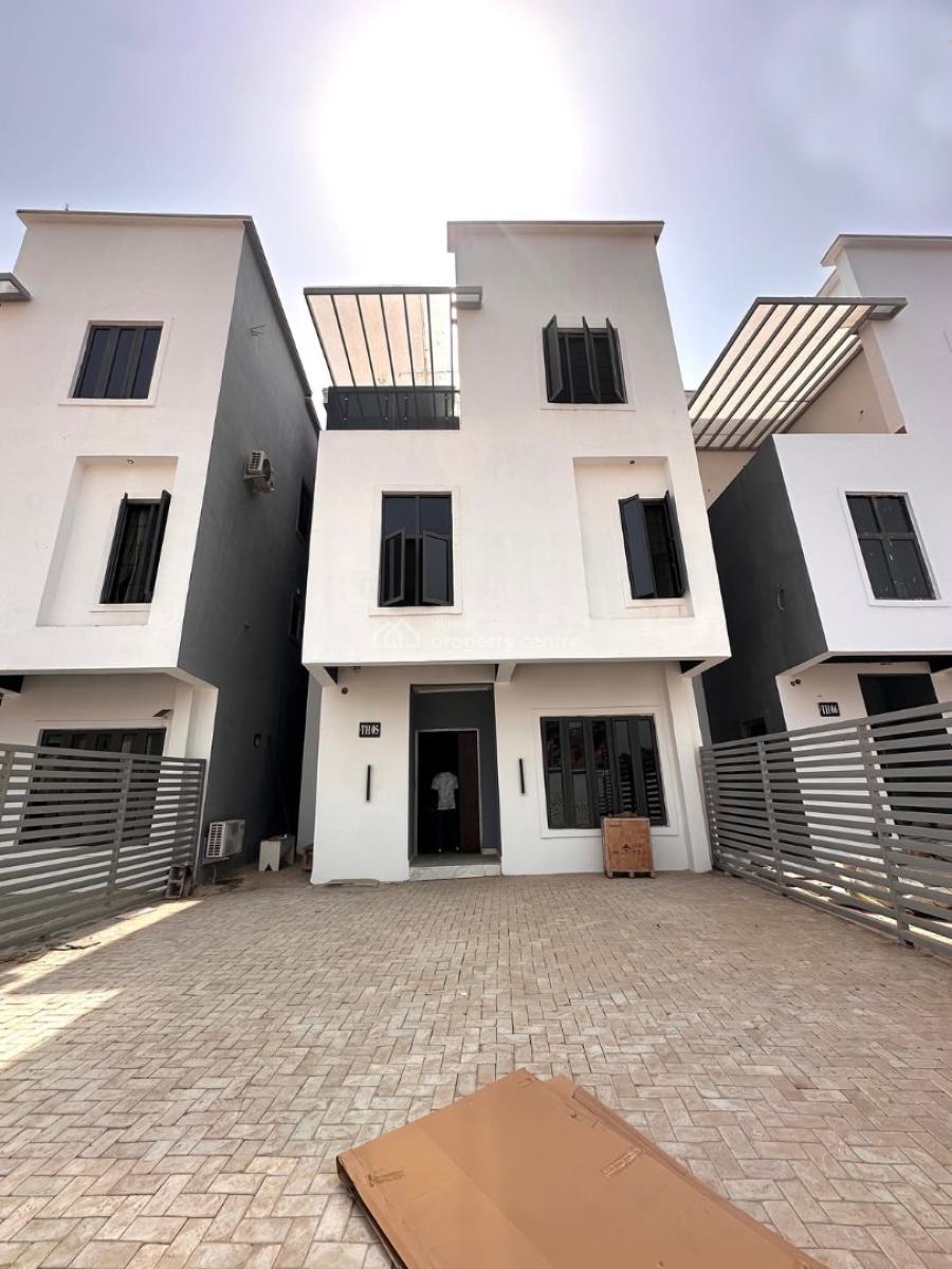 Brand New Gated 4 Bedroom Terraced Duplex with 2 Living Rooms, Guzape District, Abuja, Terraced Duplex for Sale