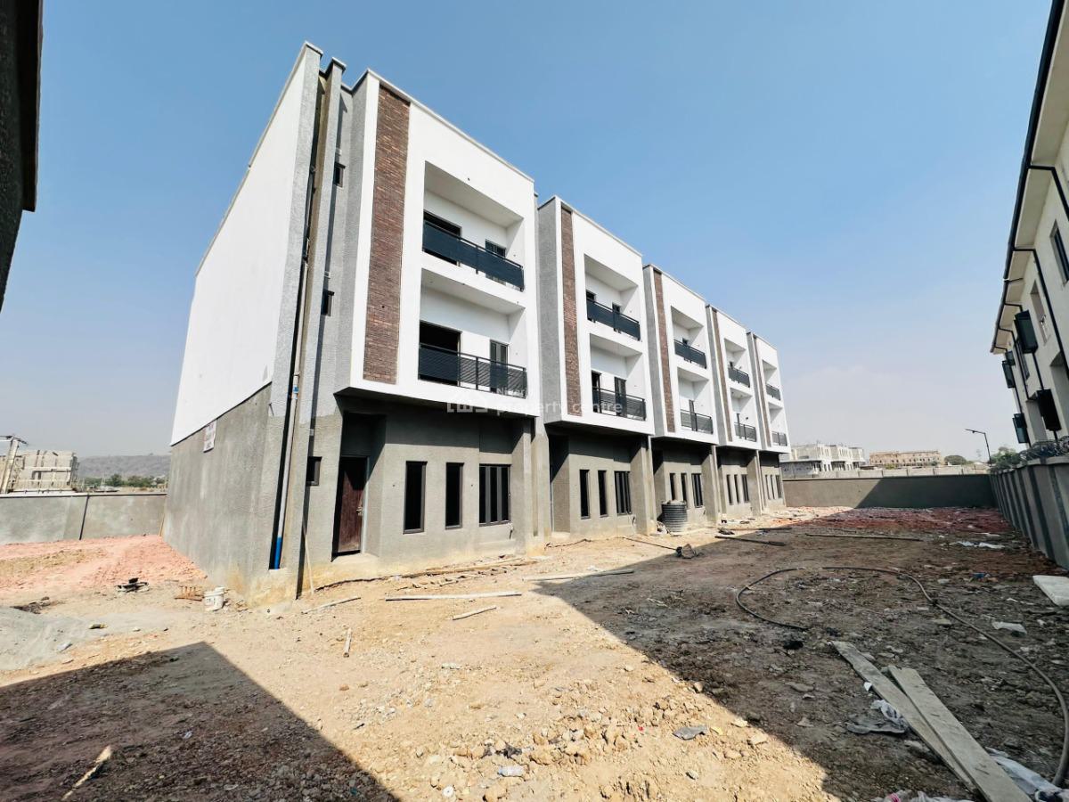 Well Built 4 Bedrooms Terrace Duplex with Bq, Jahi, Abuja, Terraced Duplex for Sale